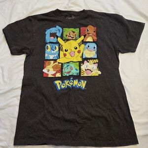 Pokemon Charcoal Gray Kids T-Shirt